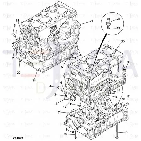 JCB Part No.# 320/04082, PLUG.M18x1.5 ZERO LEAK(MS-S07V) - JCB Spare Parts