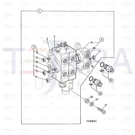 JCB Part No.# 25/607606, TIE ROD - JCB Spare Parts