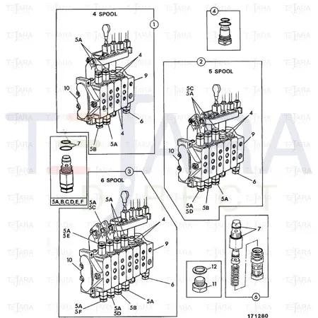 JCB Part No.# 25/932108B, VALVE - JCB Spare Parts