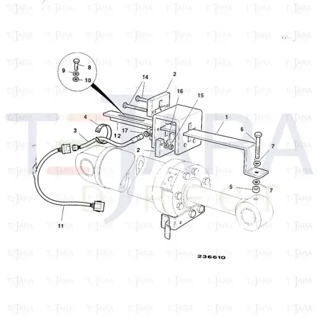 JCB Part No.# 265/01055, BAR Z LIFT RESET - JCB Spare Parts