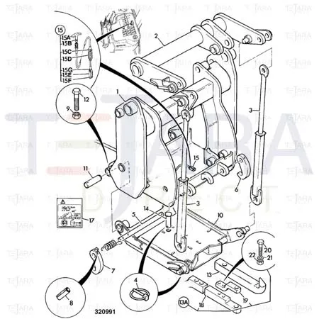 JCB Part No.# 913/02302, PIN-CLEVIS - JCB Spare Parts