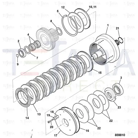 JCB Part No.# 331/27539, PRESSURE PLATE 4WD SAHR - JCB Spare Parts