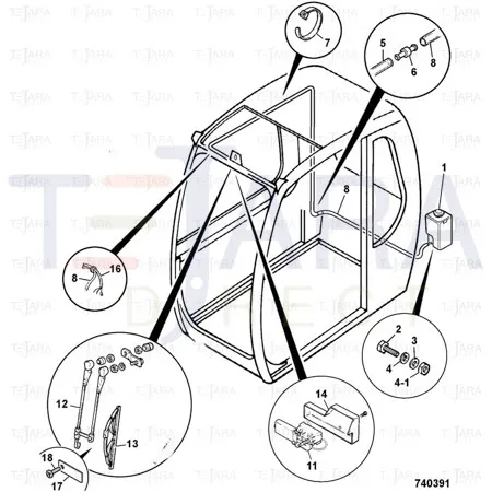JCB Part No.# 714/40452, BLADE, WIPER - JCB Spare Parts