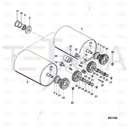 JCB Part No.# 4100/11018, GEAR - JCB Spare Parts