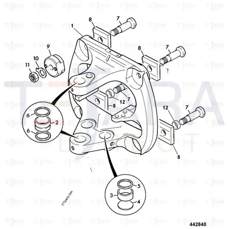 JCB Part No.# 331/56478, CLAMP PLATE - JCB Spare Parts