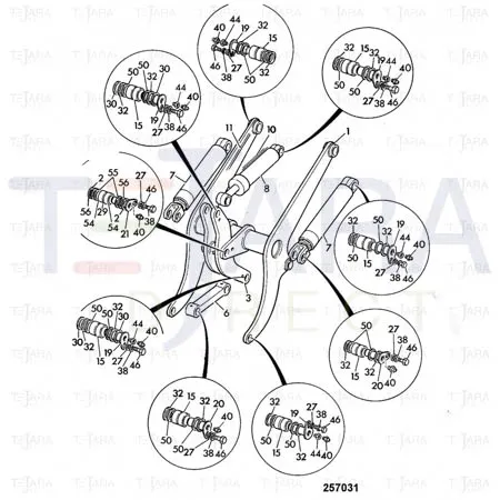 JCB Part No.# 911/40074, PIN PIVOT - JCB Spare Parts