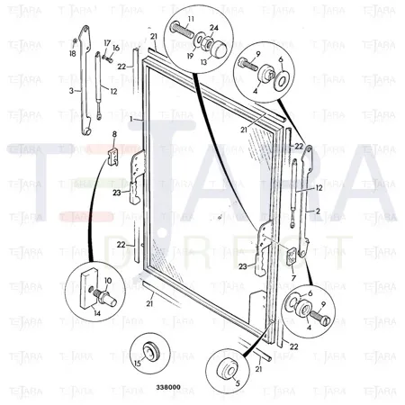 JCB Part No.# 993/99703, (W) (P) SCREW - JCB Spare Parts