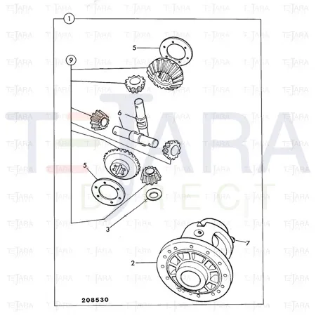 JCB Part No.# 458/M3119, PIN - TRUNNION - JCB Spare Parts