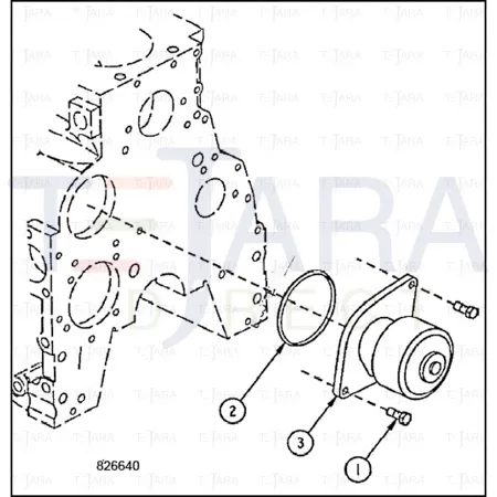 JCB Part No.# 332/Y3331, PUMPWATER - JCB Spare Parts