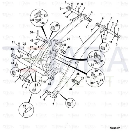 JCB Part No.# 809/00131, BEARING (60x70) - JCB Spare Parts