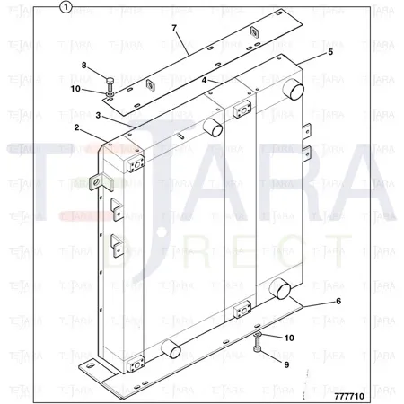 JCB Part No.# 30/926396, Radiator - JCB Spare Parts