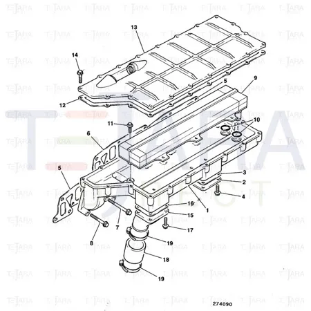 JCB Part No.# 02/201968, COVER INDUCTION MA - JCB Spare Parts
