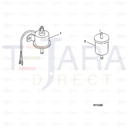 JCB Part No.# 02/601345, Pump Fuel, Assy - JCB Spare Parts