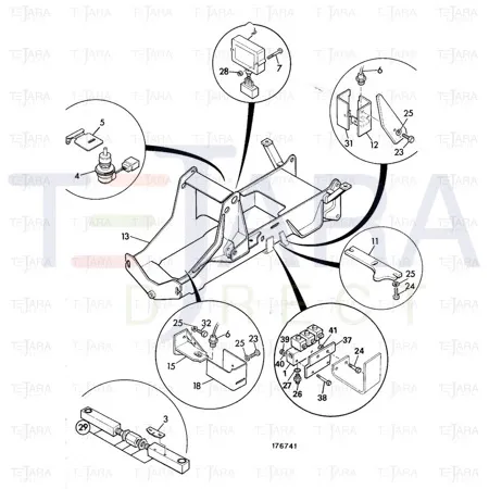 JCB Part No.# 701/38900, Switch steer proximity - JCB Spare Parts