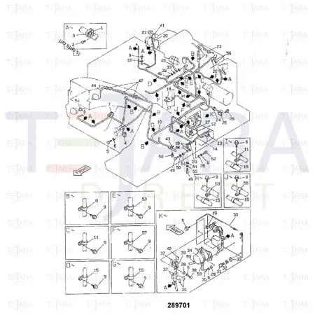 JCB Part No.# 701/80277, JCB-SWITCH TEMPERATURE - JCB Spare Parts