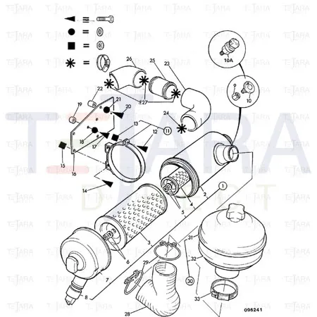 JCB Part No.# 834/00217, Hose - JCB Spare Parts