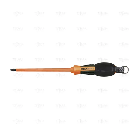 SCREWDRIVER FOR TERMINAL SCREW (SLOTTED/POZIDRIV ) PZ-1 X 100 MM MASTERTORK 1000 V EGA ANTIDROP ACO - EGA Master