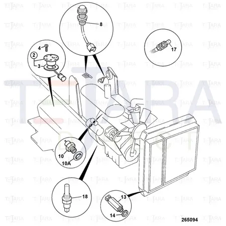 JCB Part No.# 716/30202, SENSOR fuel level - JCB Spare Parts