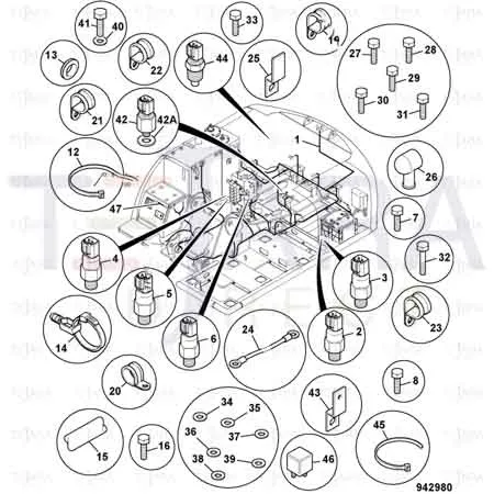 JCB Part No.# 332/J0671, 20 BAR PRESSURE SWITCH - JCB Spare Parts