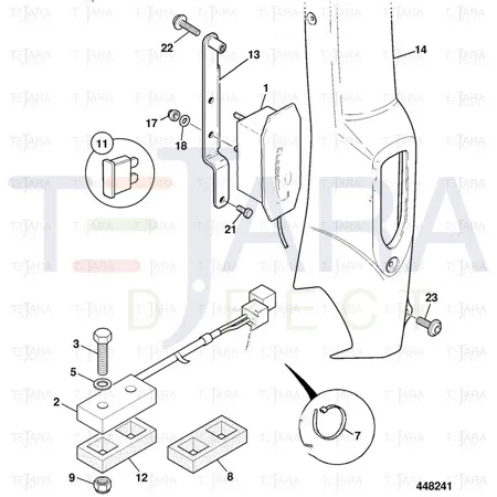 JCB Part No.# 813/10142, JCB-GASKET TRANSDUCER - JCB Spare Parts