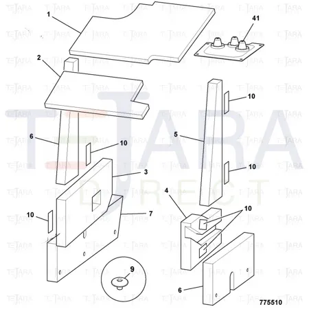 JCB Part No.# 331/39394, SEAL loader control - JCB Spare Parts