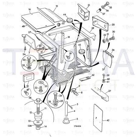 JCB Part No.# 141/00561, COMPRESSION PLATE (SEK) - JCB Spare Parts