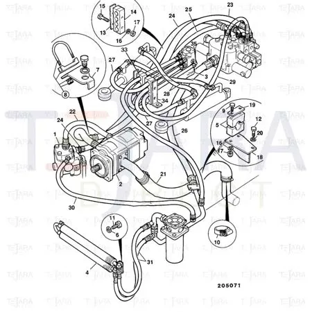 JCB Part No.# 821/00404, CLIP - JCB Spare Parts