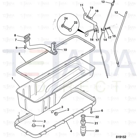 JCB Part No.# 02/912581, ADAPTER - JCB Spare Parts