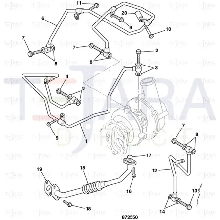 JCB Part No.# 02/802550, Bolt - JCB Spare Parts