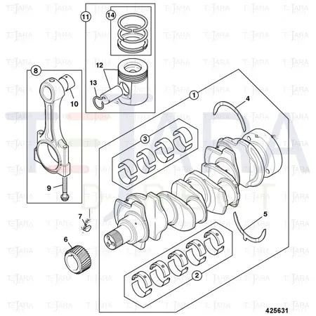 JCB Part No.# 02/202929, BOLT CONROD - JCB Spare Parts