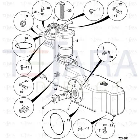 JCB Part No.# 32/925574, STRAINER SUCTION - JCB Spare Parts