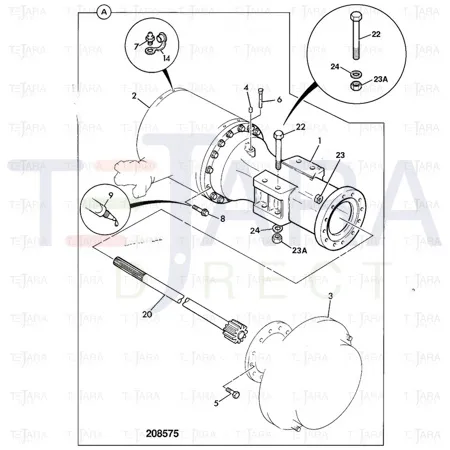 JCB Part No.# 823/10379, HARDENED WASHER M20 - JCB Spare Parts