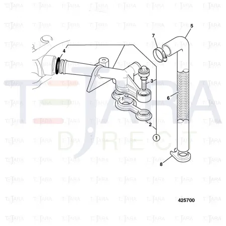 JCB Part No.# 02/202973, O-RING - JCB Spare Parts