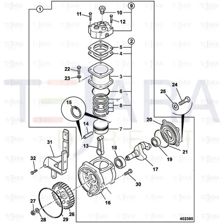 JCB Part No.# 02/801281, Valve assembly - JCB Spare Parts