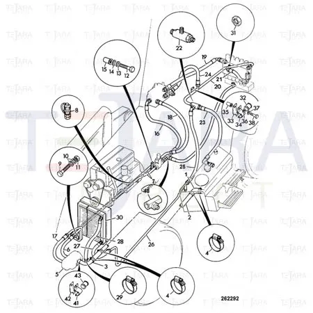 JCB Part No.# 834/00633, Hose elbow - JCB Spare Parts