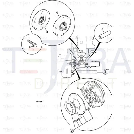 JCB Part No.# 331/50615, Damper - JCB Spare Parts