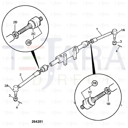 JCB Part No.# 458/80026, Nut lock nut - JCB Spare Parts