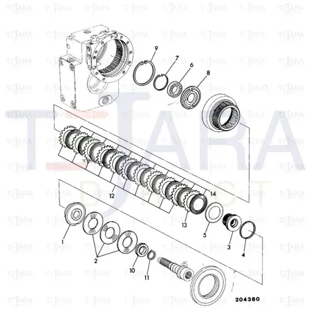 JCB Part No.# 10/907373, DISC-CLUTCH - JCB Spare Parts
