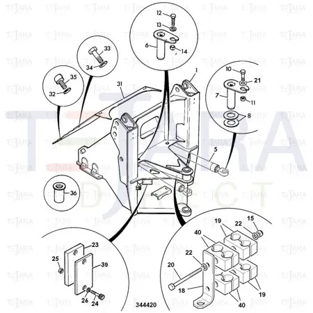 JCB Part No.# 331/21956, STOP - J - JCB Spare Parts