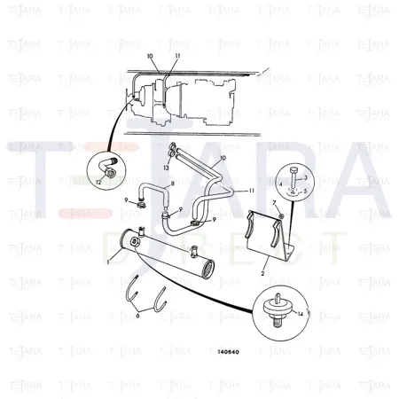JCB Part No.# 1340/0103Z, NUT 5/16UNF STD SELF LOCK - JCB Spare Parts