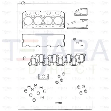 JCB Part No.# 02/201849, KIT-GASKET TOP - JCB Spare Parts