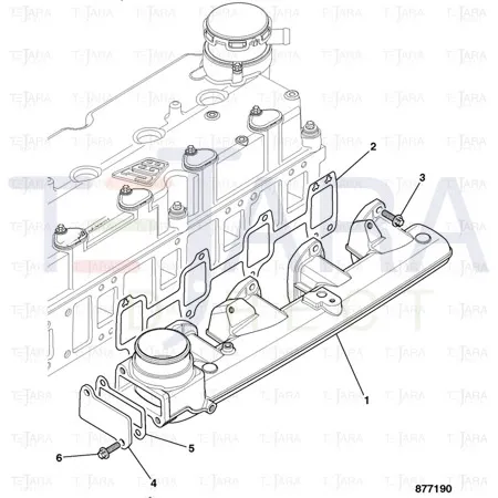 JCB Part No.# 320/05567, GASKET AIR DUCT - JCB Spare Parts
