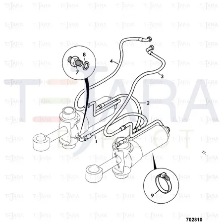 JCB Part No.# 816/90676, ELBOW 9/16*G1/4 (P461) - JCB Spare Parts