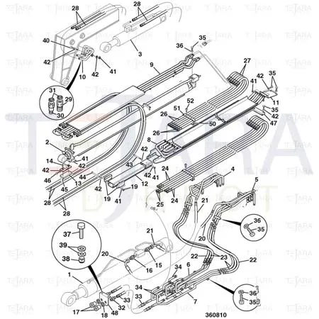 JCB Part No.# 331/21653, Bracket Mounting Q - JCB Spare Parts