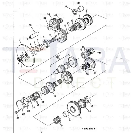 JCB Part No.# 907/09700, TAPER ROLLER BRG M88048/M - JCB Spare Parts
