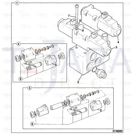 JCB Part No.# 983/11042, Valve Relief - JCB Spare Parts