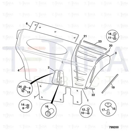 JCB Part No.# 331/35106, CLOSED CELL SPONGE STRIP - JCB Spare Parts
