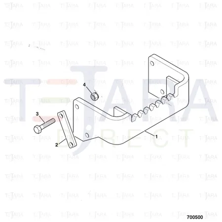 JCB Part No.# JBA0200, STEP-EXTENSION - JCB Spare Parts