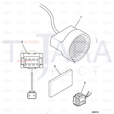 JCB Part No.# 717/20122, ALARM REVERSE - JCB Spare Parts