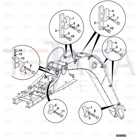 JCB Part No.# 1316/3716D, Bolt M16 x 70mm - JCB Spare Parts